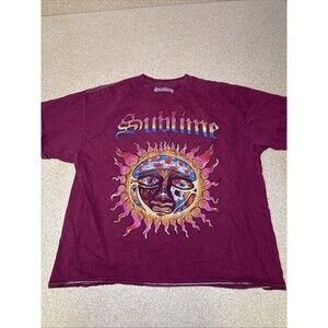 Sublime Graphic Logo Urban Outfitters UO 40oz Freedom Tee Shirt One Size D2